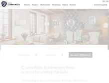 Tablet Screenshot of hotelczarnaroza.pl